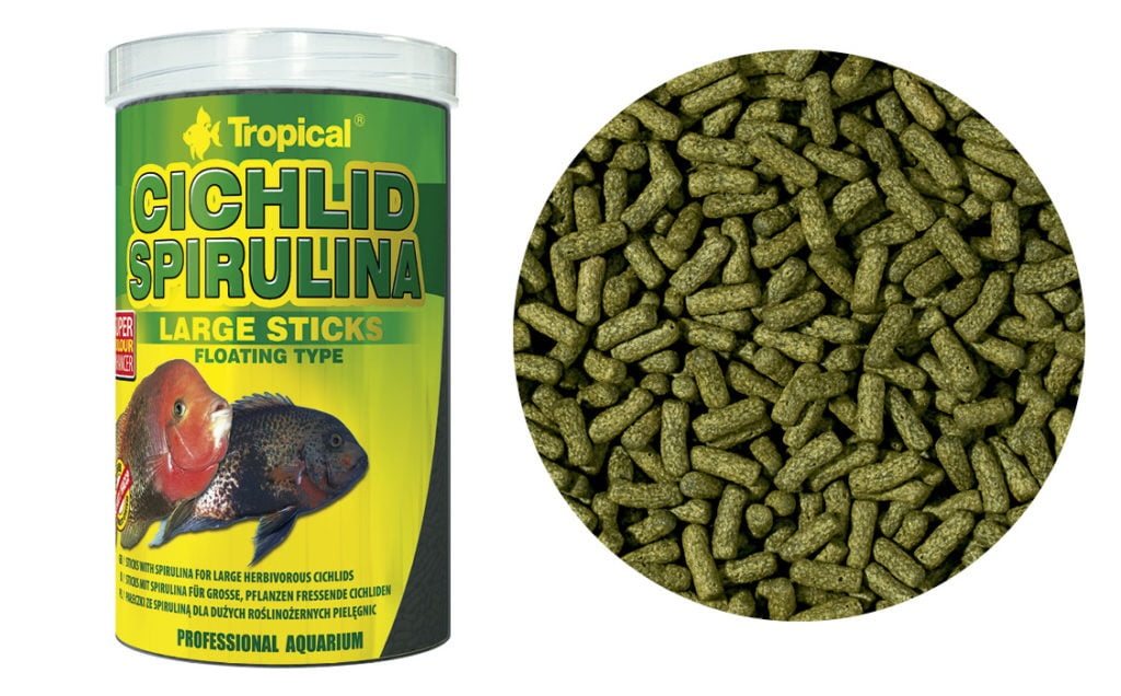 TROPICAL CICHLID SPIRULINA LARGE STICKS TURBO FISH AQUARISMO